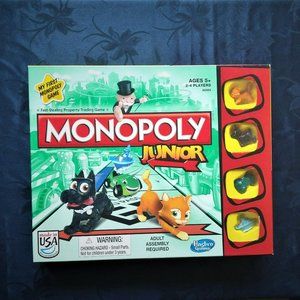 Monopoly Game Junior Jr ALL Procceds to Child 5+ Hasbro Fun Family Night Party